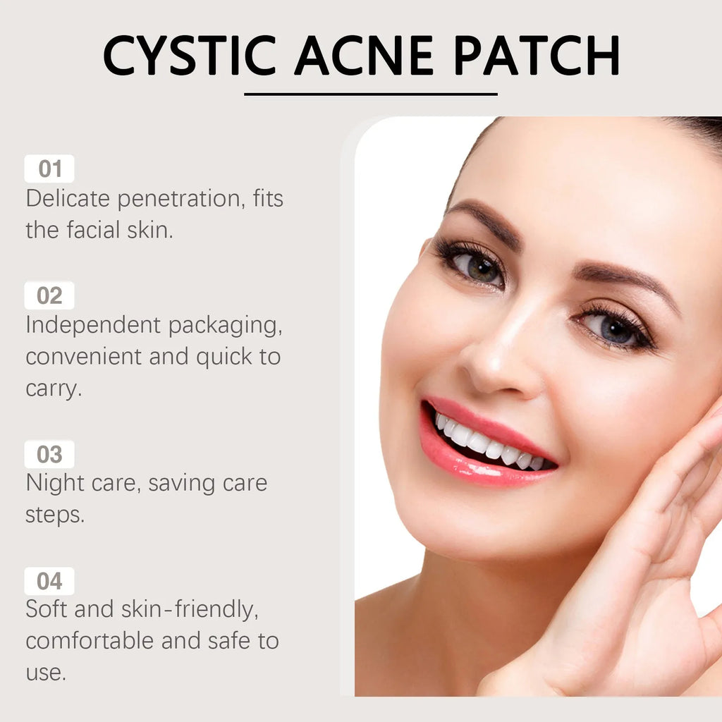 Nine acne repair microneedle patches with tea tree oil and Centella asiatica for spot treatment