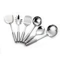 201 stainless steel anti-scalding kitchenware set with six tools including colander and stir-fried shovel