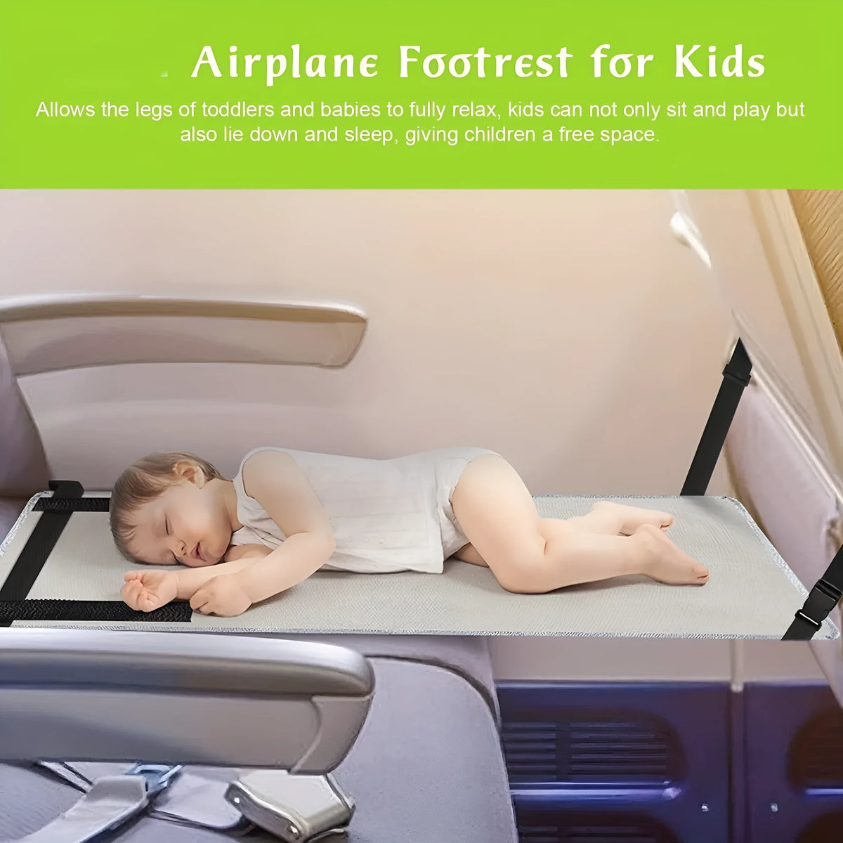 Portable children's aircraft pedal mat in Oxford cloth with custom pattern option