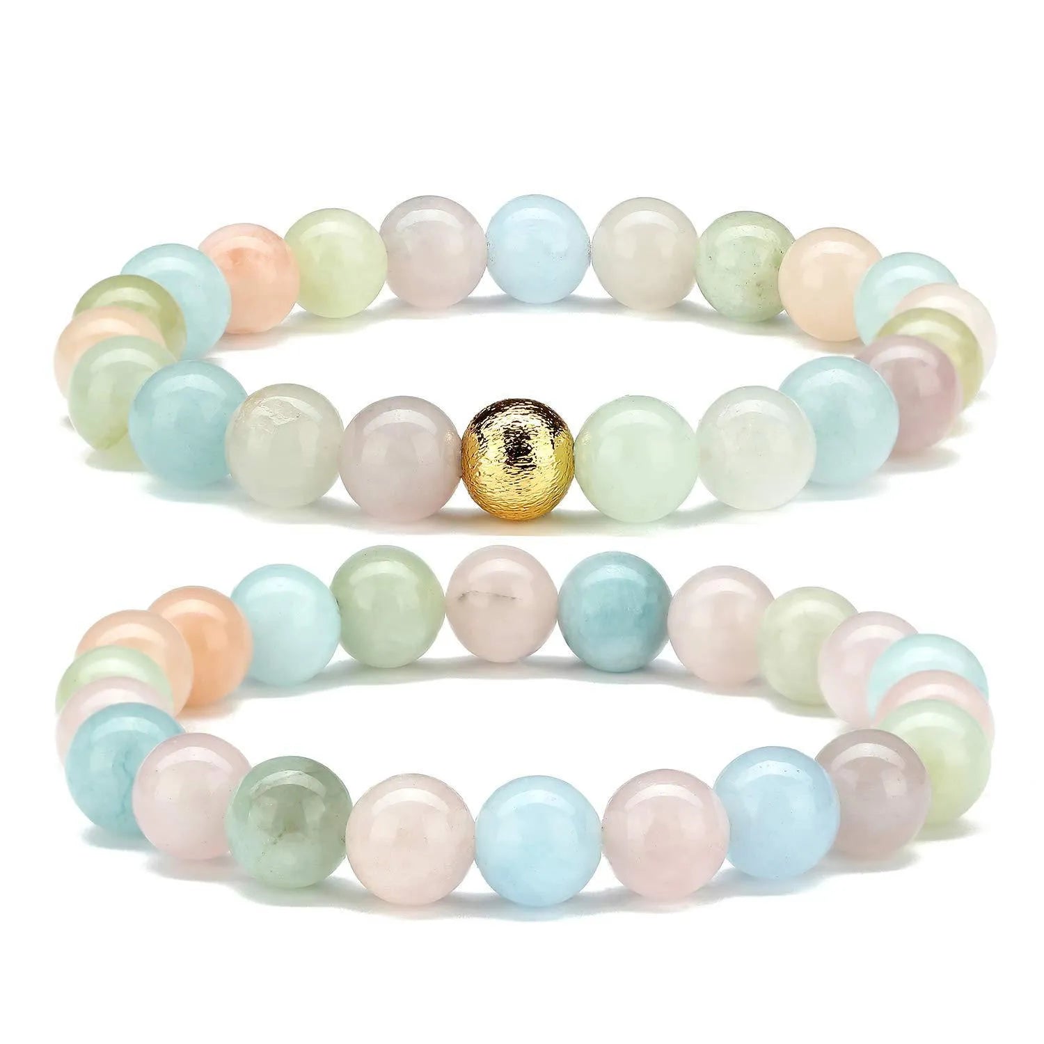 Handcrafted 8mm natural stone bead bracelet for girls with multiple agate colour beads