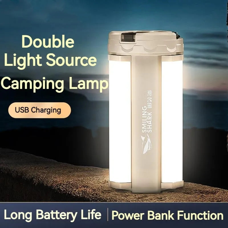 LY-0287B camping lamp with magnetic charging port and dimming controls