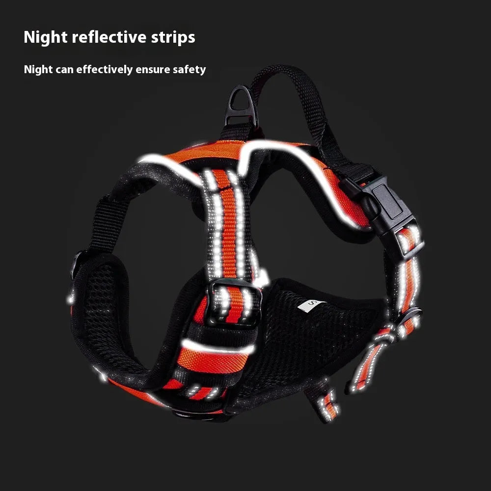 Adjustable Oxford cloth dog chest strap harness in multiple colours and sizes