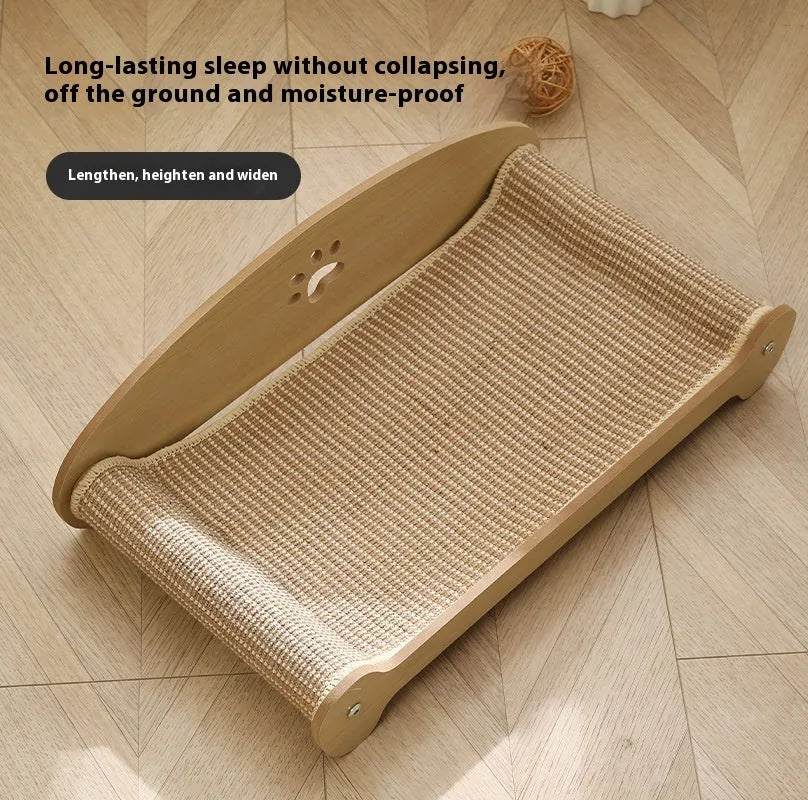 Large sisal cat scratch board with Japanese-style design and upgraded heightened build