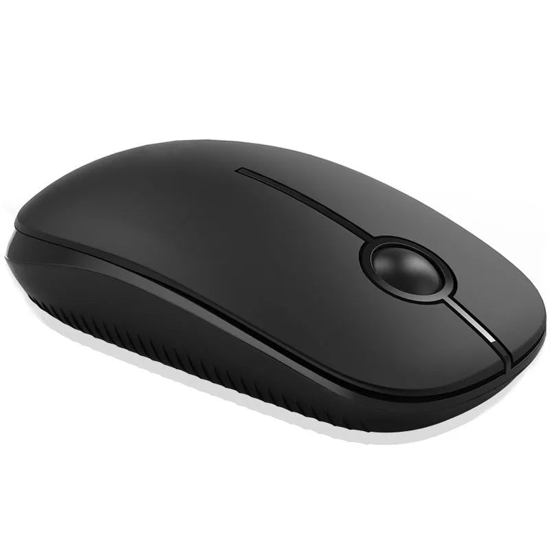 2.4G wireless mouse black with USB receiver, compact 120x66x36mm design