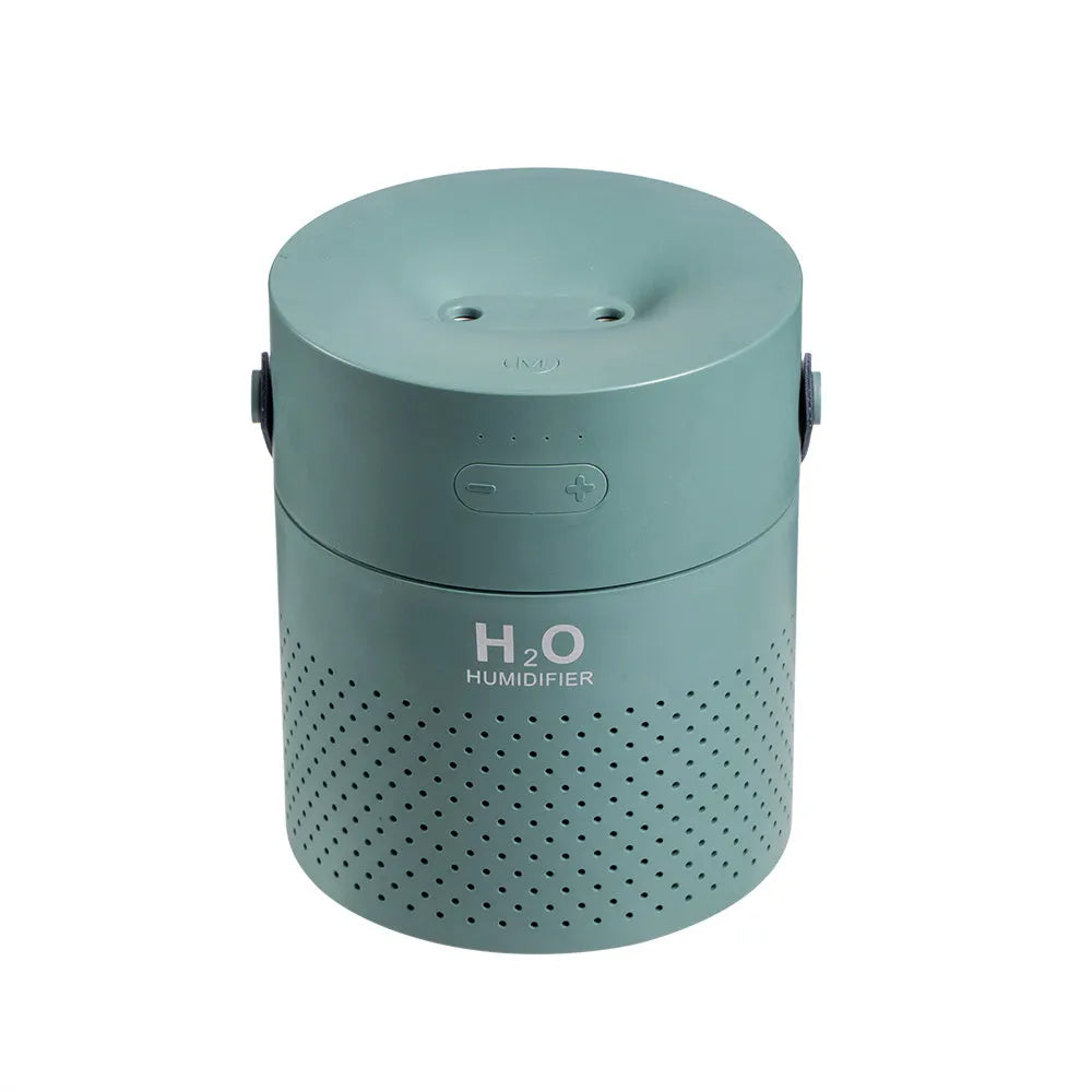 1100ml wireless dual spray humidifier in green with 4000mAh battery for home car and office