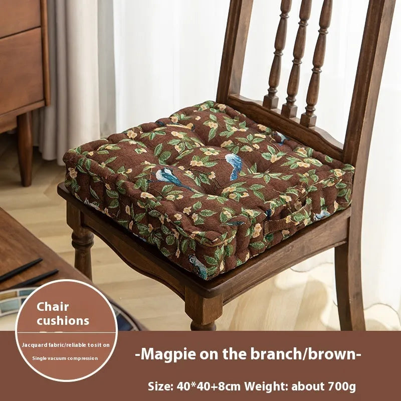 American dining chair cushion with thick PP cotton filling measuring 40×40×8cm