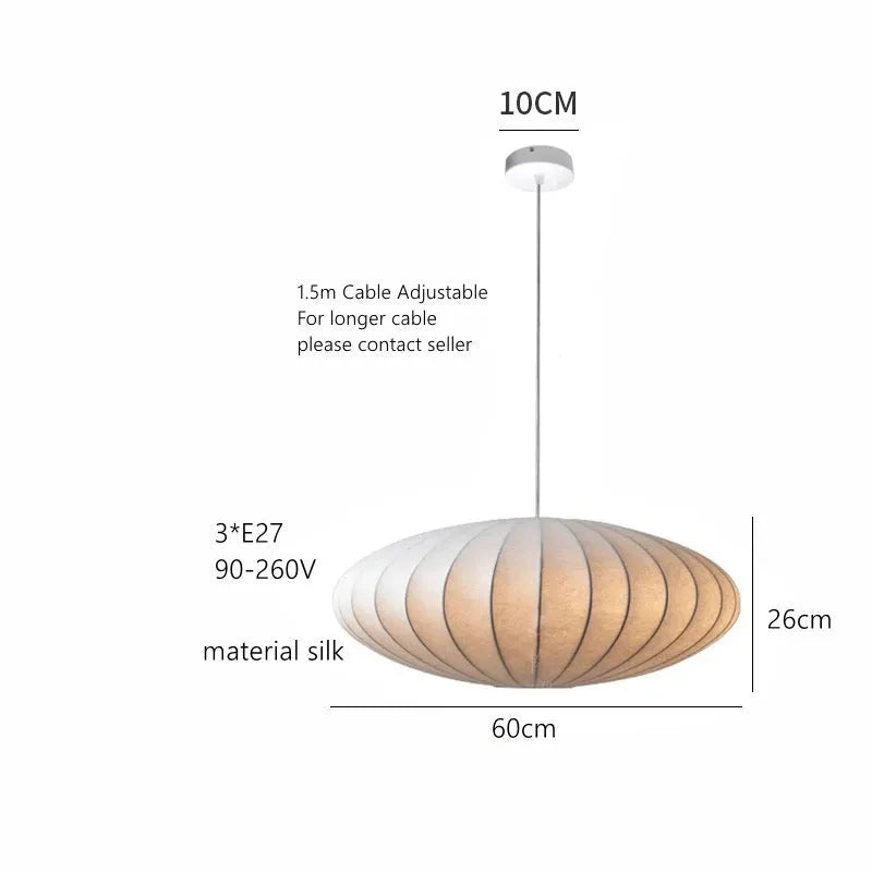 Flat iron LED chandelier 60cm warm light for dining room ceiling