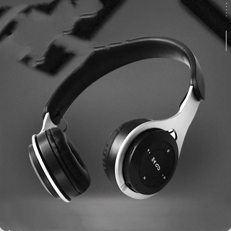 New binaural wireless headset in Black with Bluetooth 5.0 stereo sound