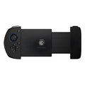 Black ABS USB game controller for mobile phones with charging cable, 153.6mm x 86mm x 34mm