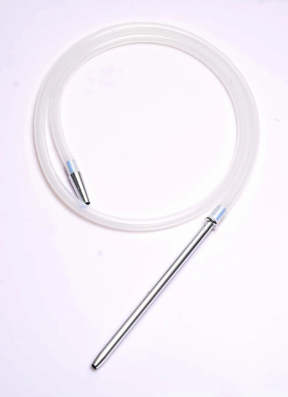 Modern aluminium hookah hose with silicone tubing in multiple colour options