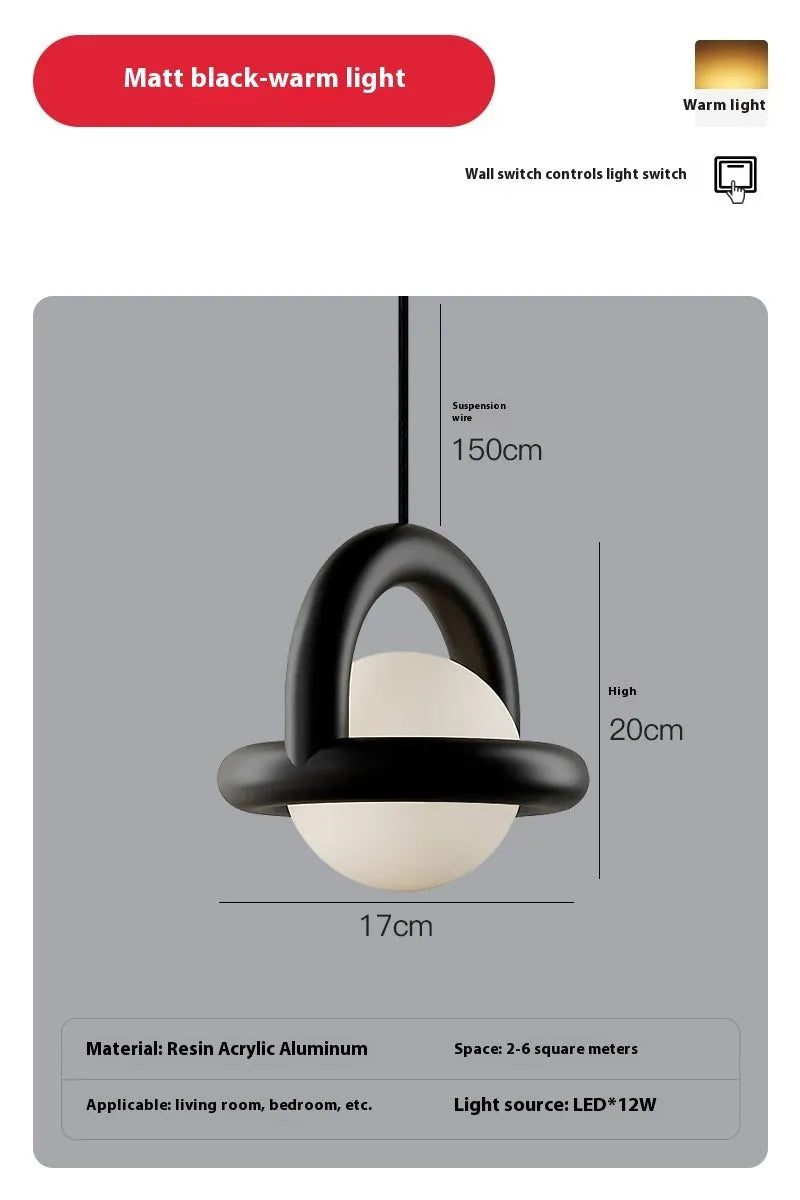 Nordic style matte black hanging line pendant lamp with an adjustable cord