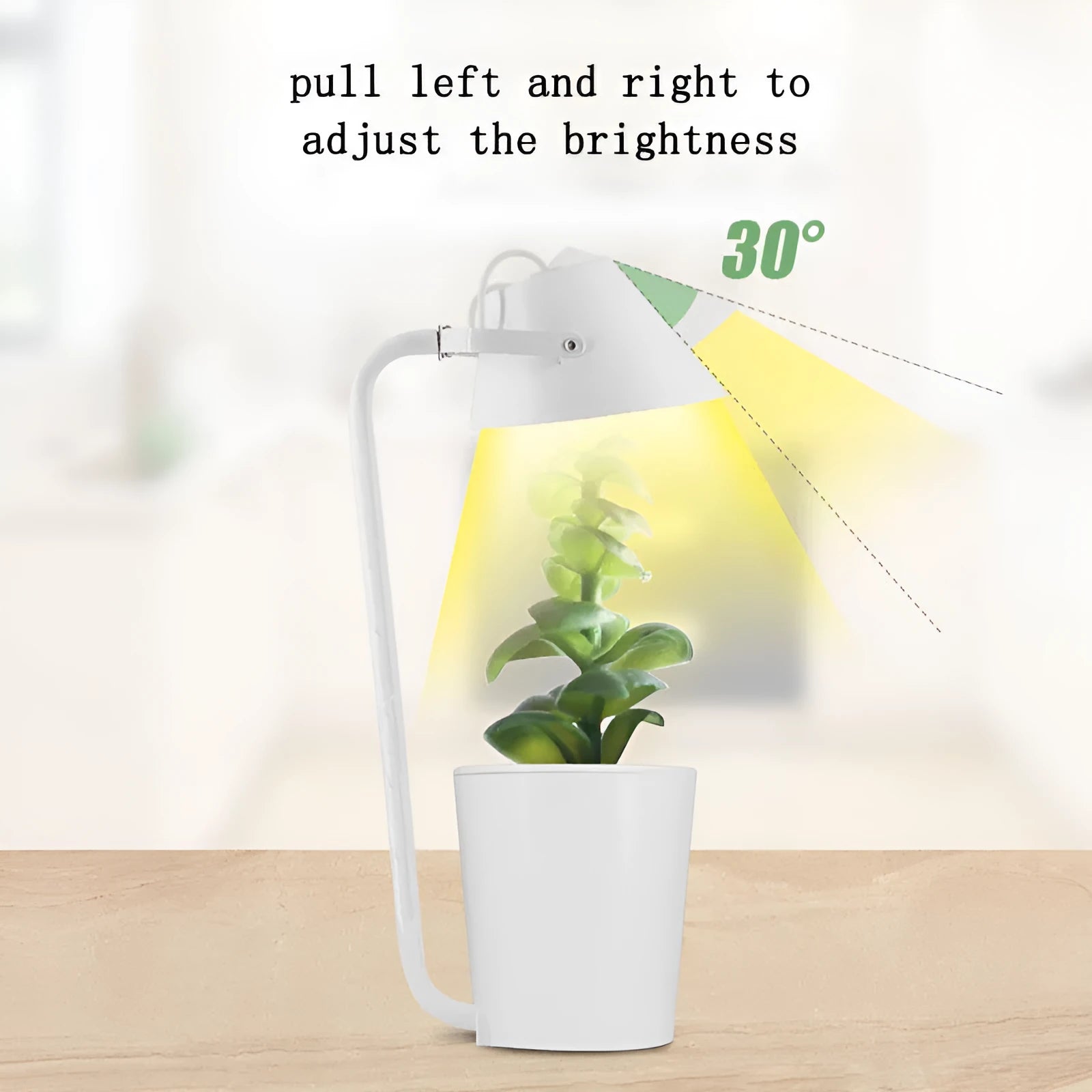 White plastic hydroponic plant growth container for desktop soilless gardening