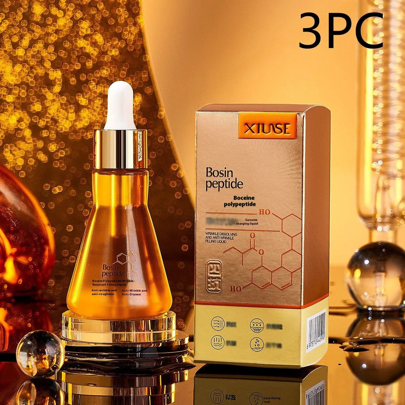 Polypeptide facial collagen essence 50ml bottle for women mixed skin type serum