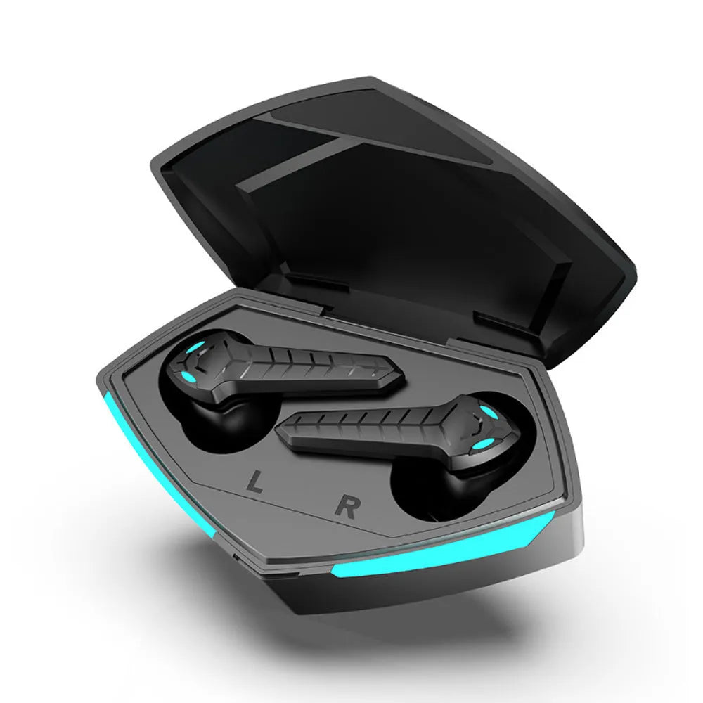 X15 in-ear wireless Bluetooth headset with charging box, multi-color options, and low latency for gaming