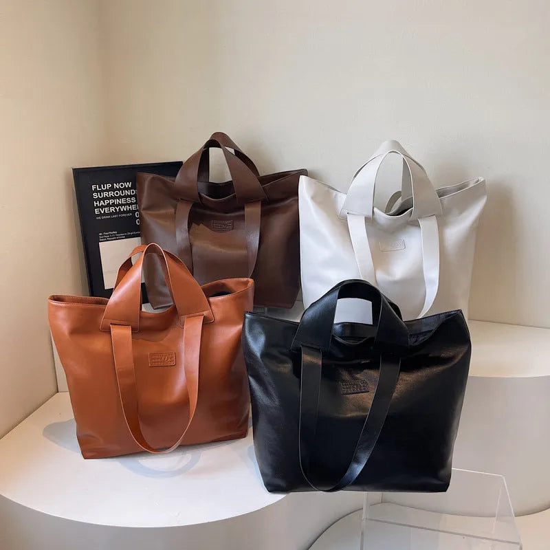 Advanced Texture PU casual shoulder bag for lightweight travel in black colour