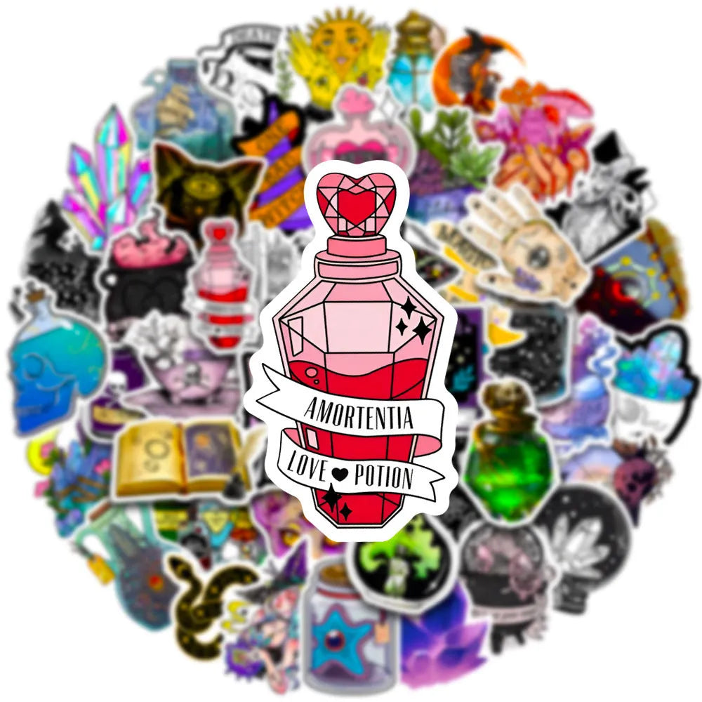 50 piece set of waterproof graffiti stickers for luggage and smooth surface decoration