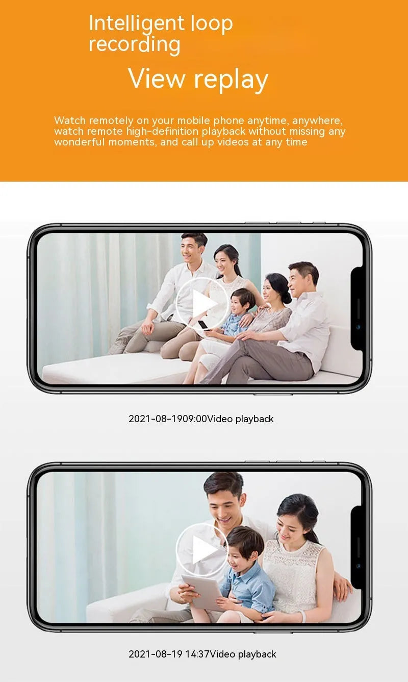 Wireless WiFi bulb security camera with full colour night vision and 1080p HD resolution