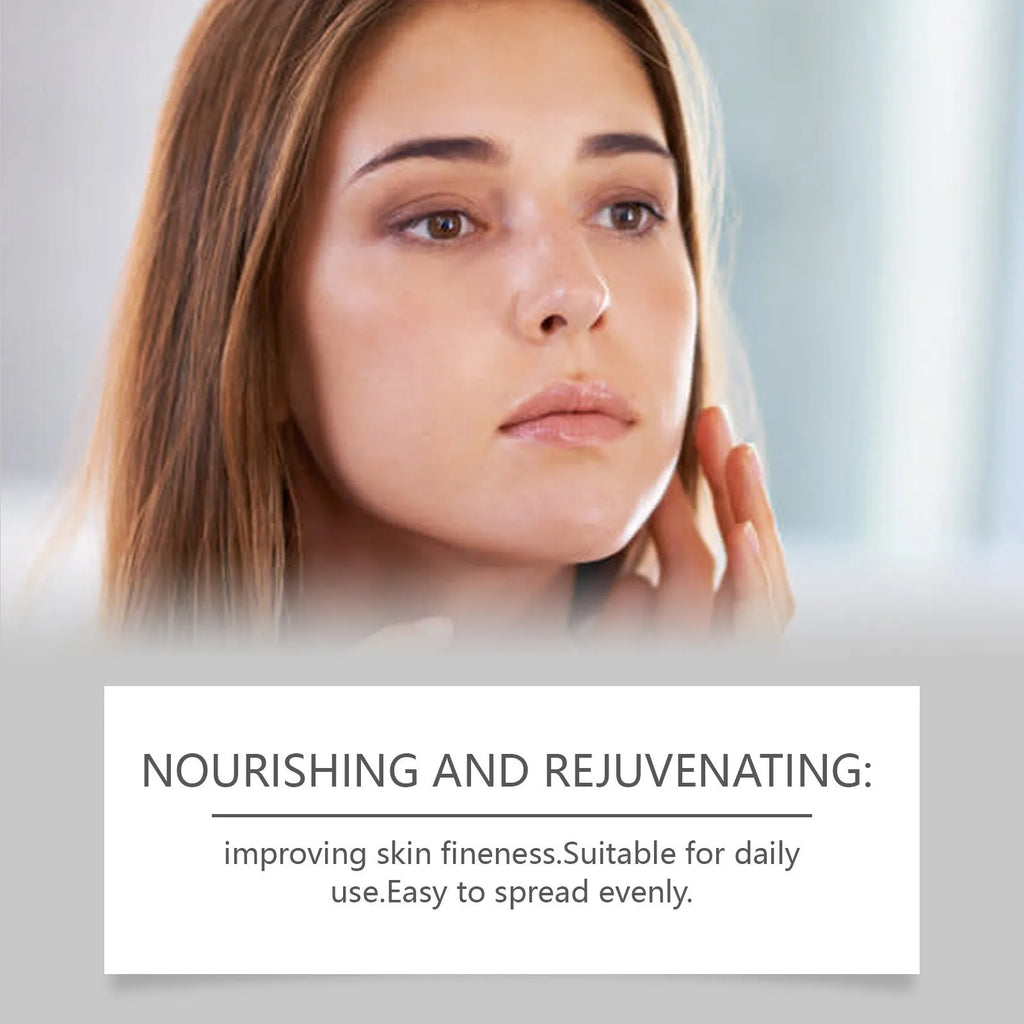 70g protective cream container with non-oily moisturising formula containing collagen and coffee extract