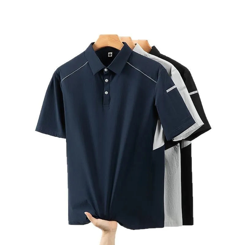 Men's quick-dry work t-shirt with ice feeling technology in solid colours