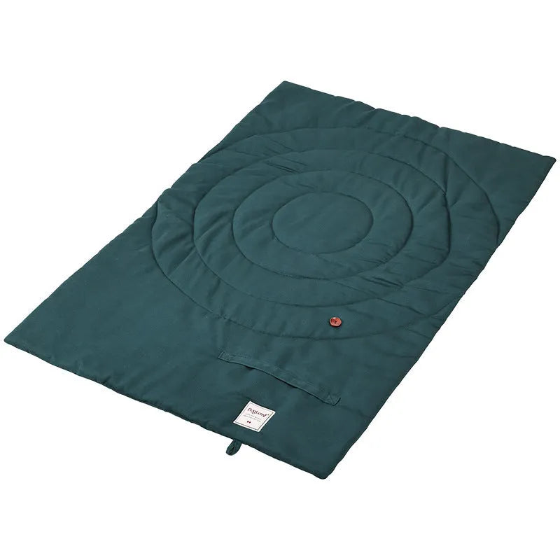 Waterproof foldable cotton dog mattress in yellow, green, brown, blue colours for kennel bed