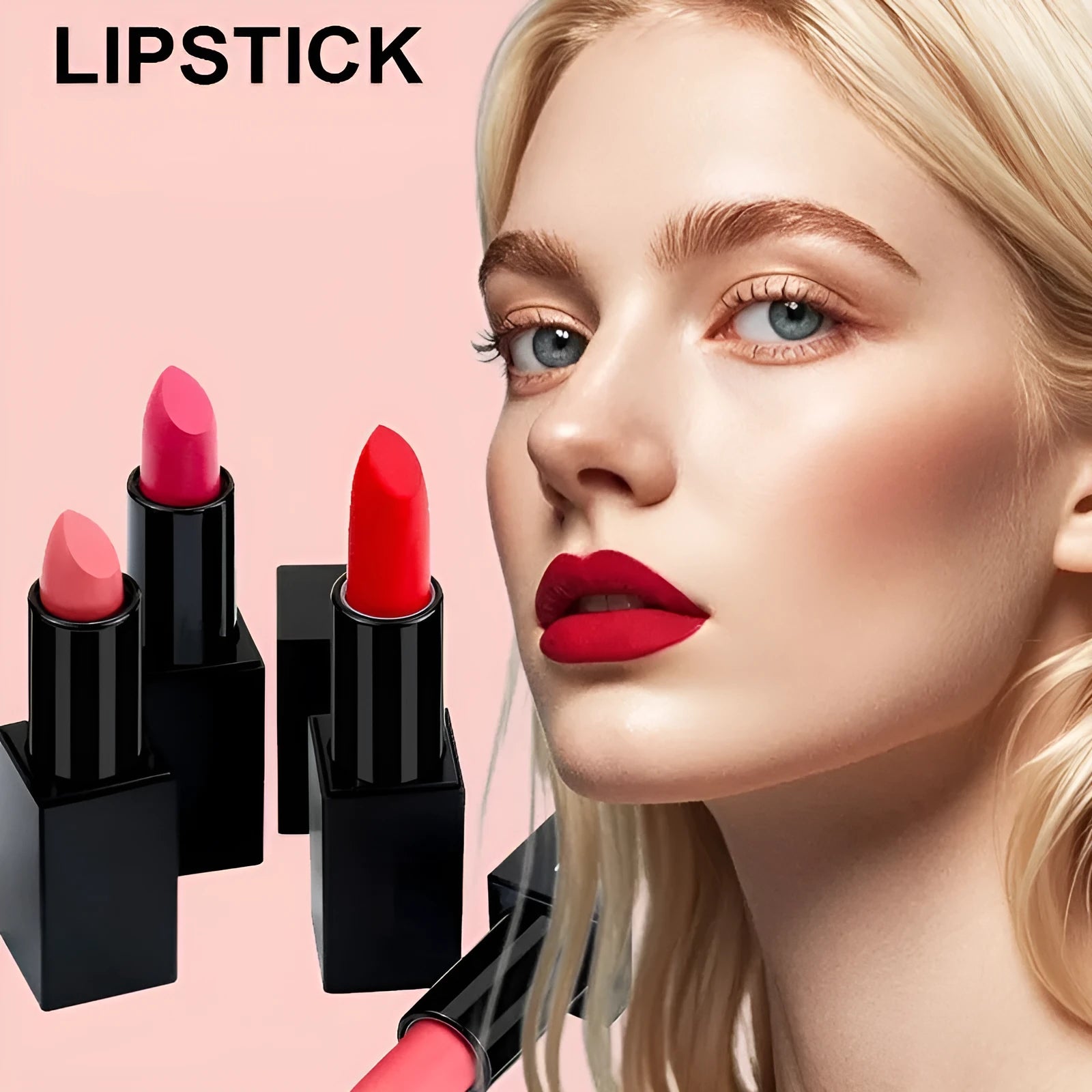 Matte finish lipstick in waterproof formula with 24 shade options