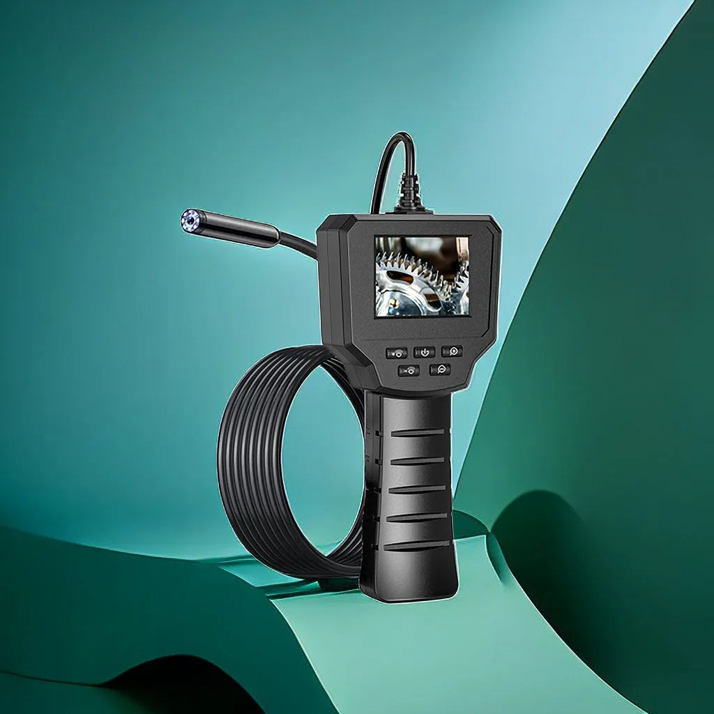Waterproof HD endoscope inspection camera with 8mm probe for automotive and plumbing diagnostics