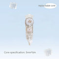 Press correction tape in white colour showing applicator and tape head, compact 5x6cm size