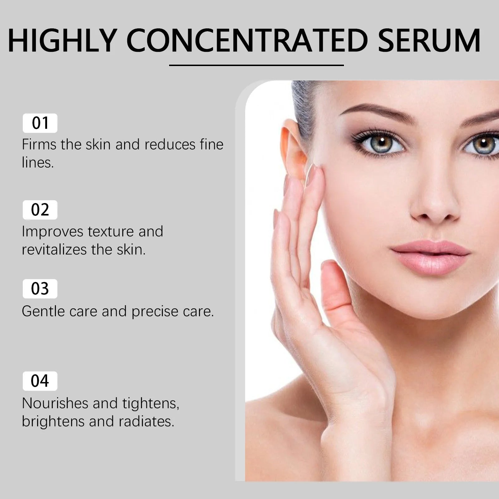 Light Lines Nourish Skin 30ml Tightening Essence serum bottle with collagen and coffee extract