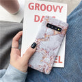 Marble pattern hard phone case for Samsung Galaxy smartphones showing abstract swirl design
