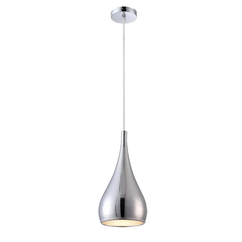 Minimalist iron chandelier pendant light in black finish with three bulb heads.