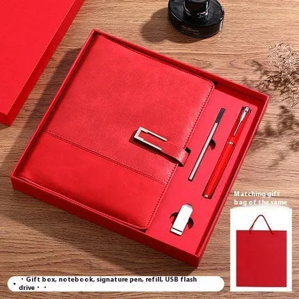A5 soft leather notebook in business brown colour with wood-free paper pages