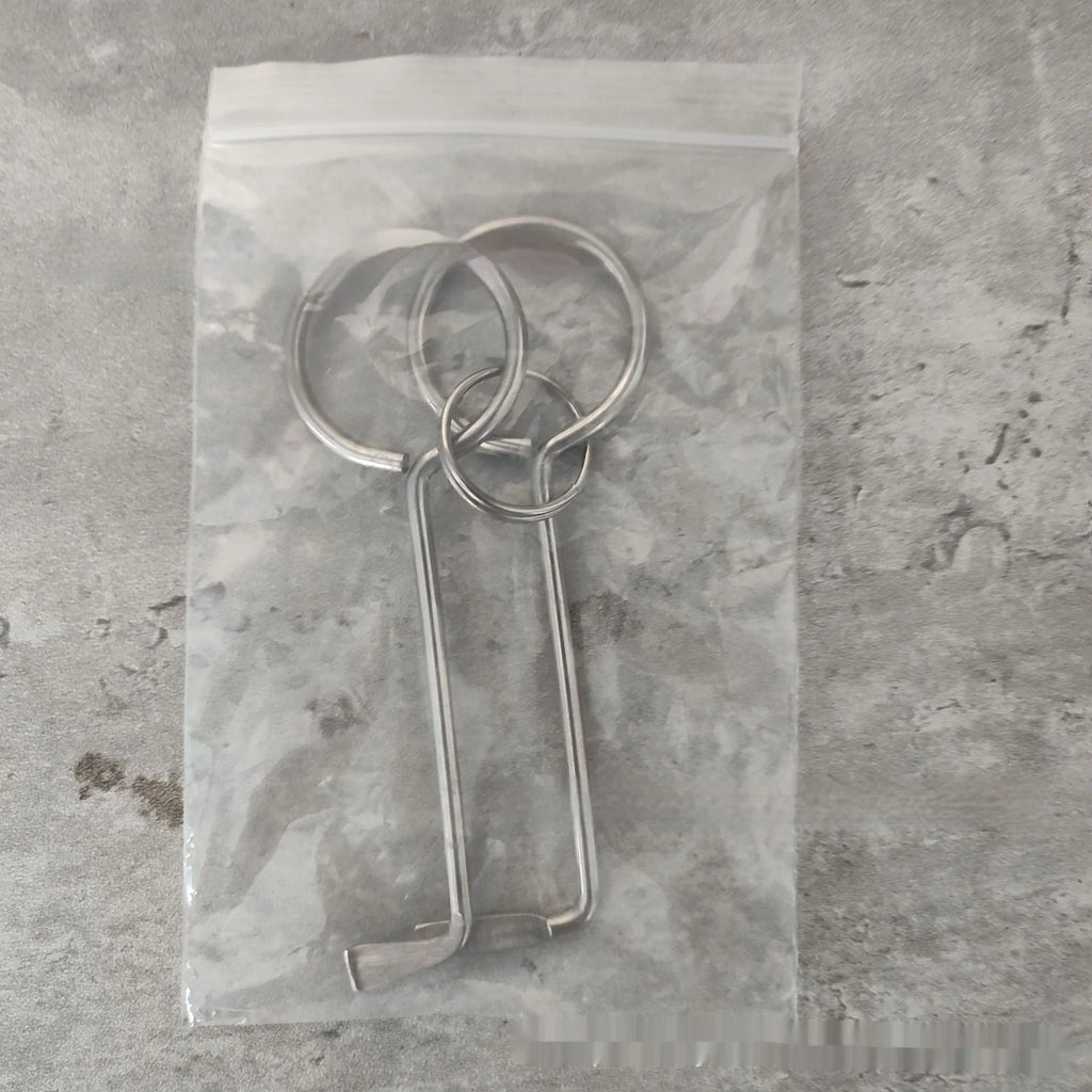 Two-piece portable alloy wrench tool set for universal household and automotive repairs