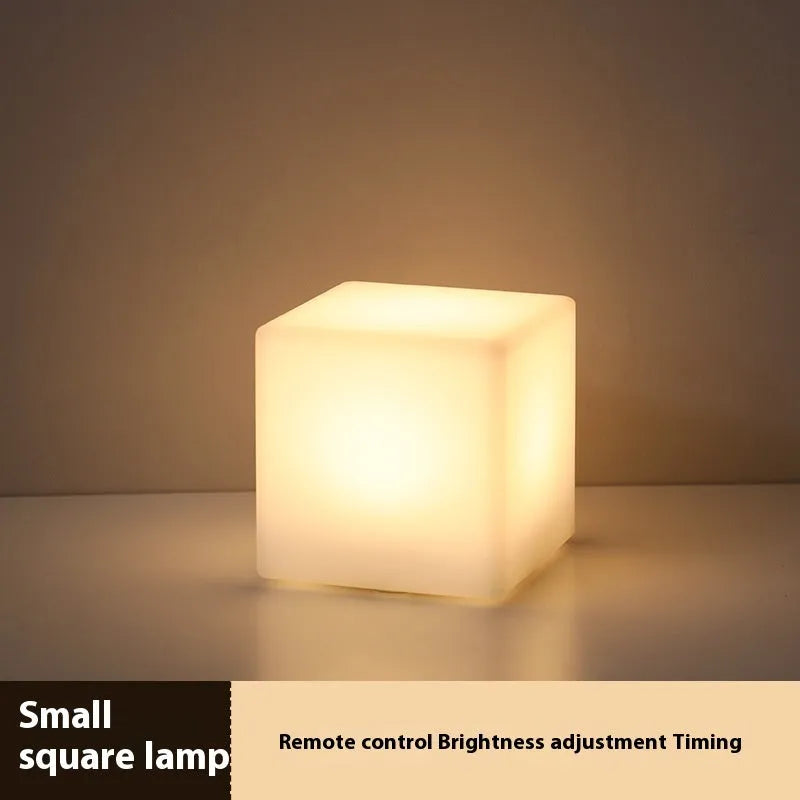 Dry battery night lamp ball shape D15CM remote control timing white modern simplicity