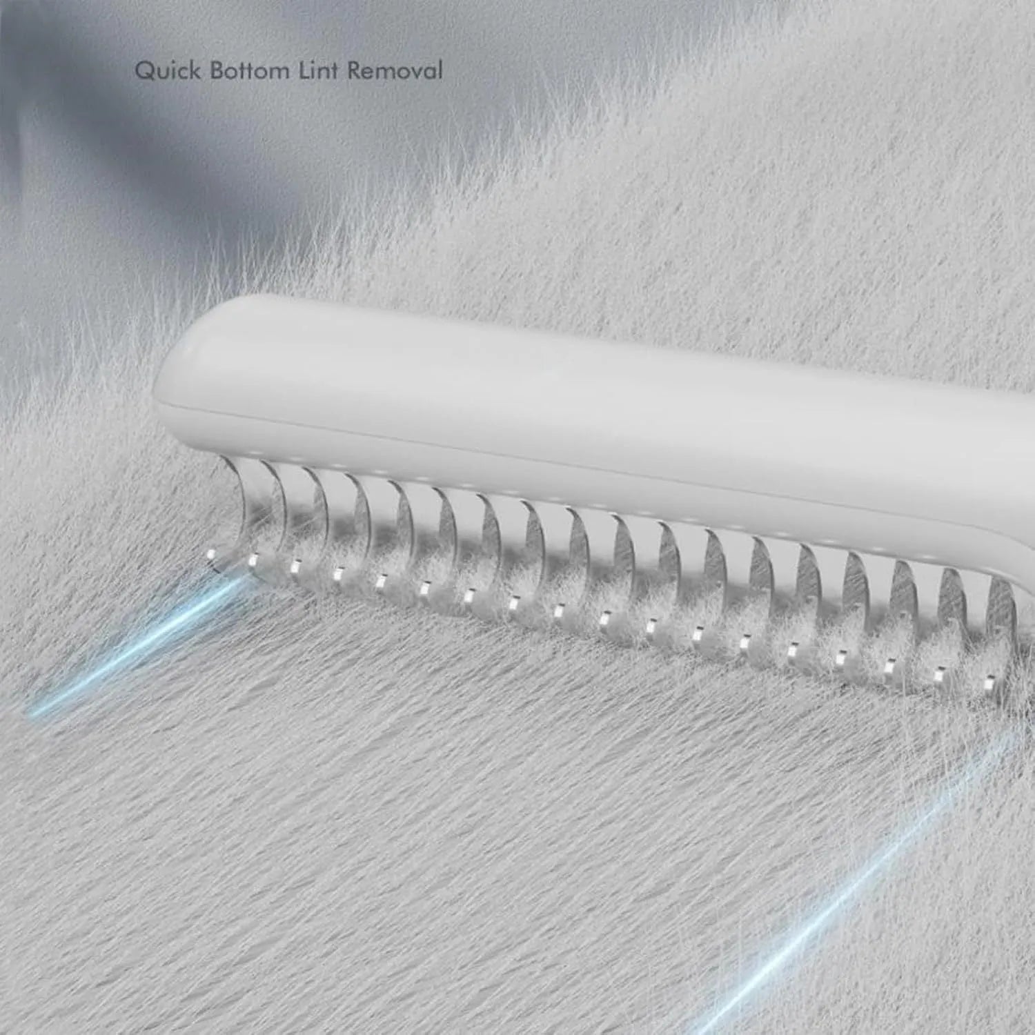 Stainless steel dematting comb with ergonomic handle for removing knots from dog or cat hair.