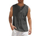 Men's slim fit pullover with stand collar in dark grey colour showing front view
