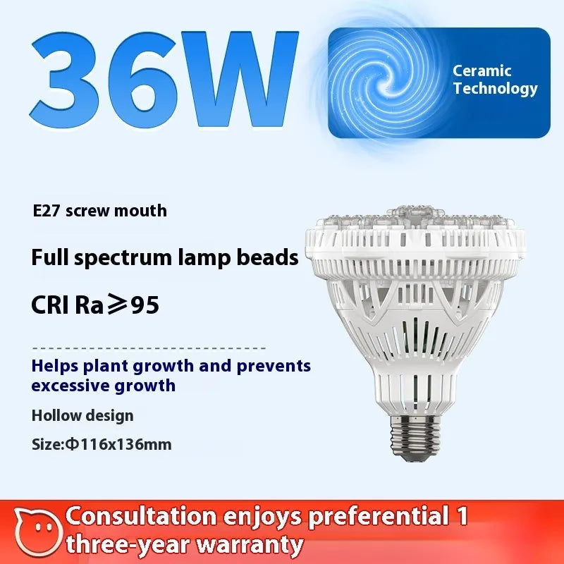 LED plant fill light small sun full spectrum with aluminium alloy body for indoor green plant growth