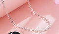 S925 sterling silver necklace with plated finish, available in multiple style options