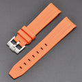 Lunar Landing Planet Series arcuate TPU watch strap in 20mm width showing black green line colour