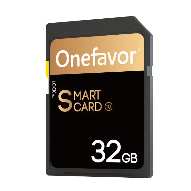Mercedes-Benz SD to PCMCIA adapter card with stainless steel housing and inserted 32GB SDHC memory card.
