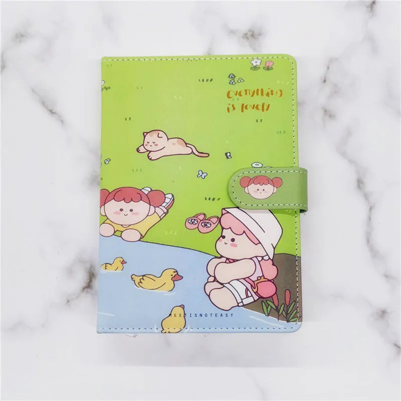 A5 hand ledger notebook with thread binding and Daolin paper, available in four colour cover options