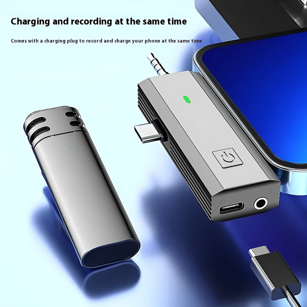 S17 wireless three-in-one neckline clip microphone receiver with universal device compatibility and 20Hz-20KHz frequency range