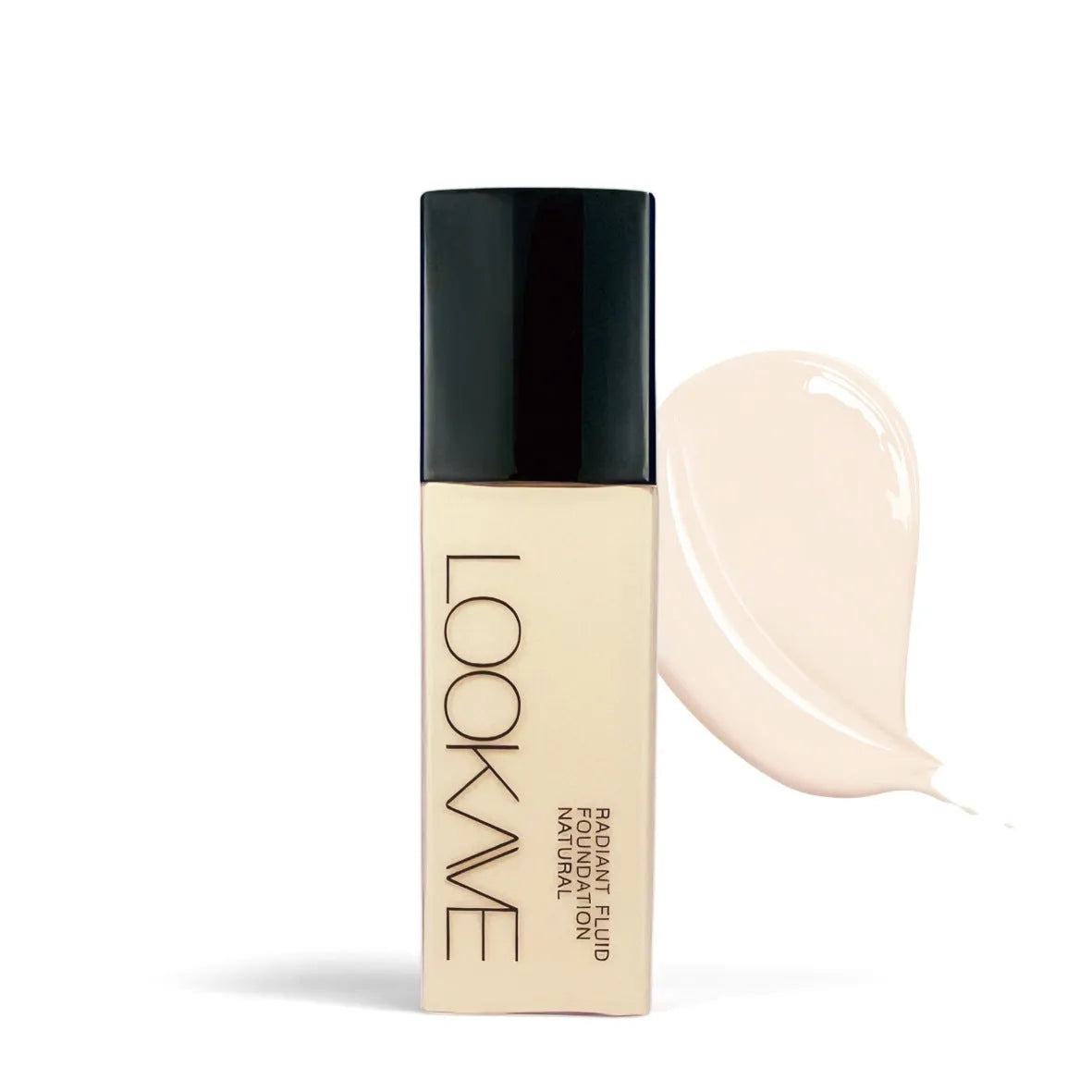 LOOKAVE matte liquid foundation bottle in Ivory White shade, 21g size