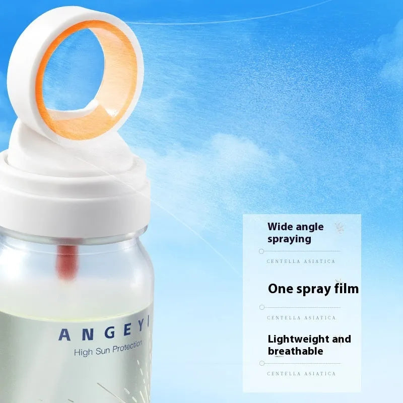 Crystal sunscreen spray SPF50 in 90ml container for military training UV protection