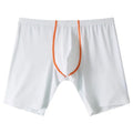Men's mid-waist ice silk boxers with U-convex design in quick-drying nylon fabric