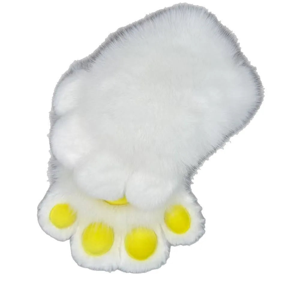 Animal claw cosplay gloves in multiple colour combinations with contrasting pads on nylon material