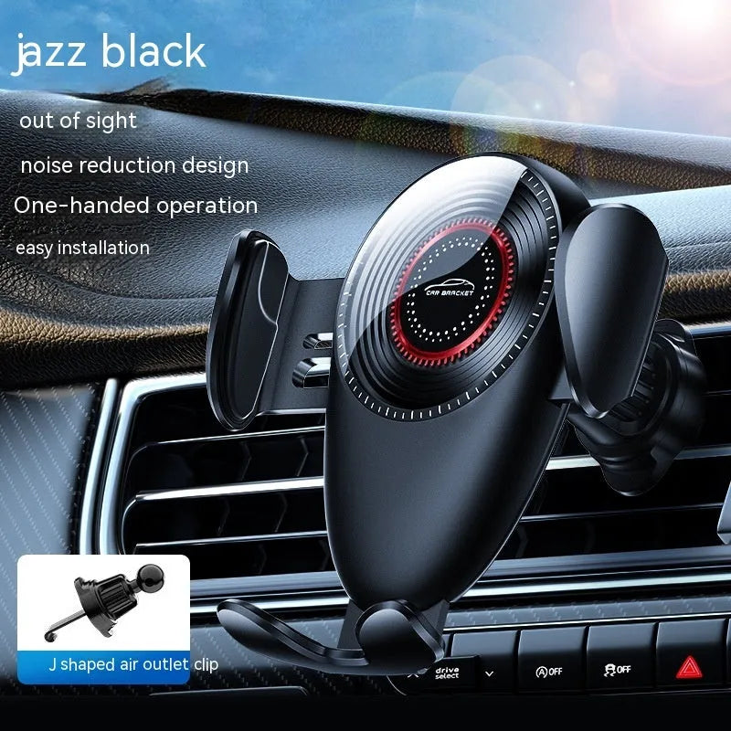 Black universal car air vent mobile phone bracket for navigation mounting
