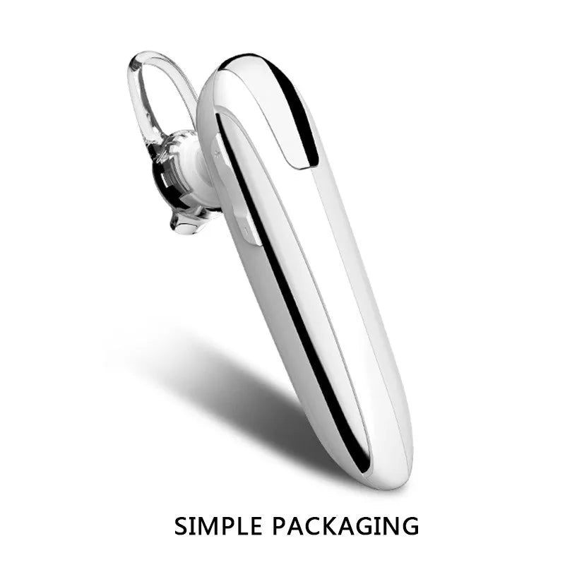 Bluetooth headset single ear wireless with voice control black and white options