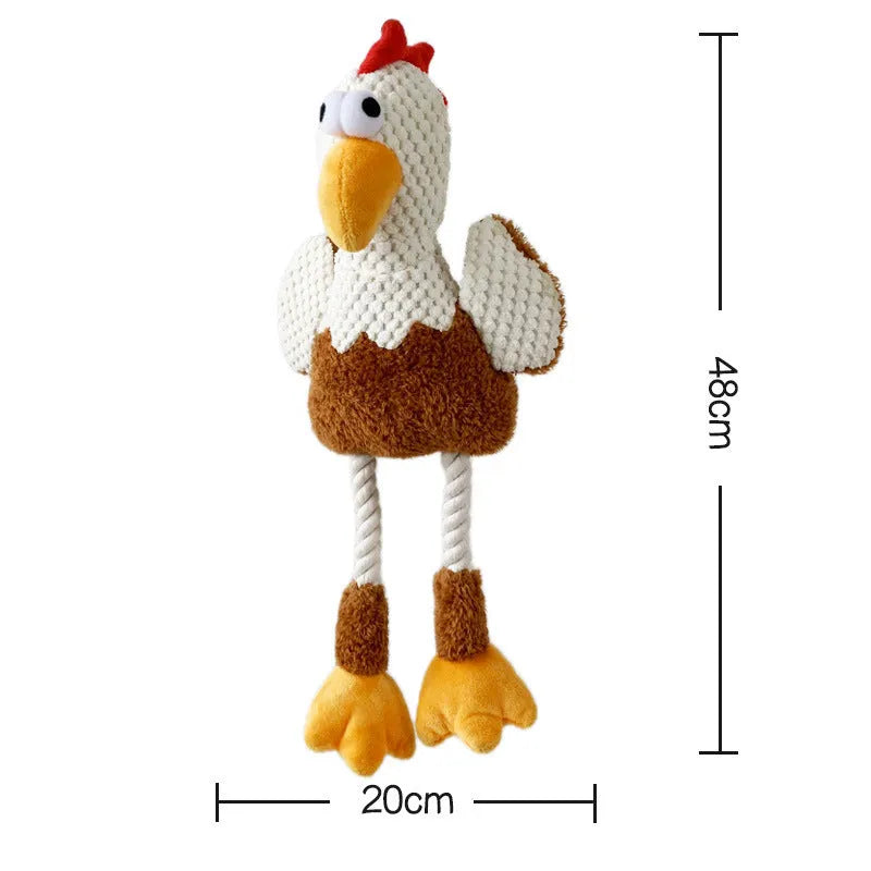 White durable dog chew toy for boredom relief and teeth grinding resistance