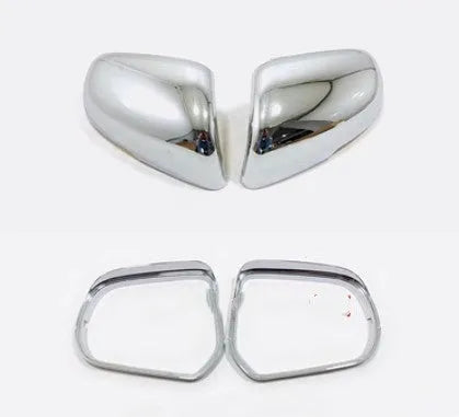 Plastic rearview mirror protection covers with Tremella pattern in silver and black colour options