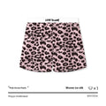 Men's leopard print woven boxer briefs in Ice Silk polyester fabric for quick-drying sports wear